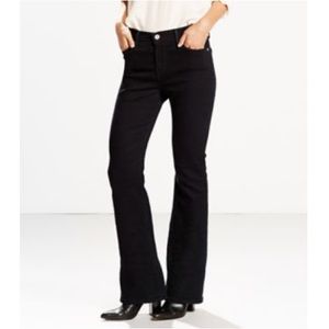 LEVI'S 512 perfectly slimming bootcut jeans in black